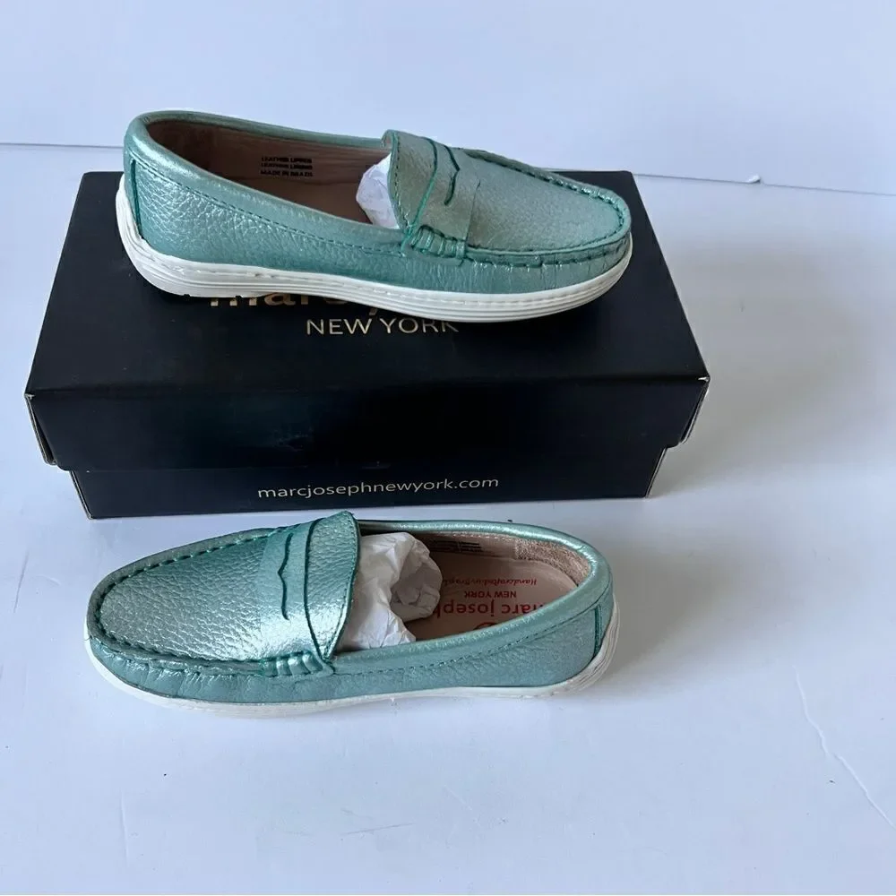 Marc Joseph Union St Unisex-Kids Boys/Girls Leather Slip On Moccasin Shoes‎